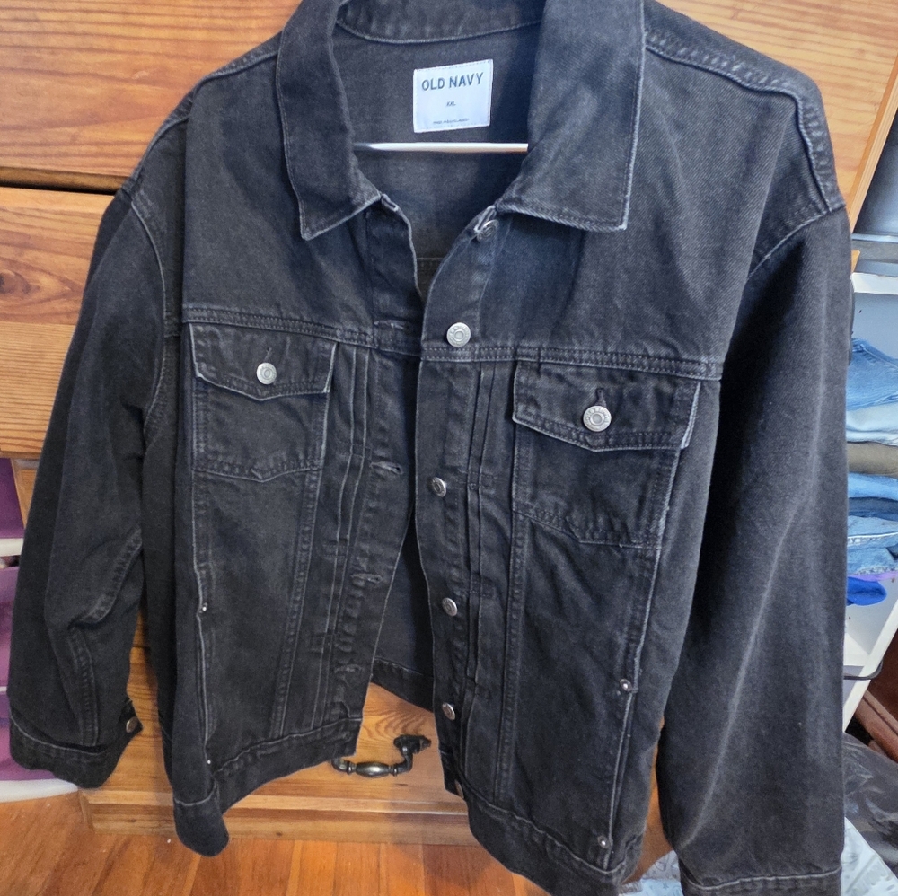 Old Navy Charcoal Denim Jacket